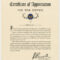 Certificate Of Appreciation For War Service] – The Portal To Texas  Within Army Certificate Of Appreciation Template