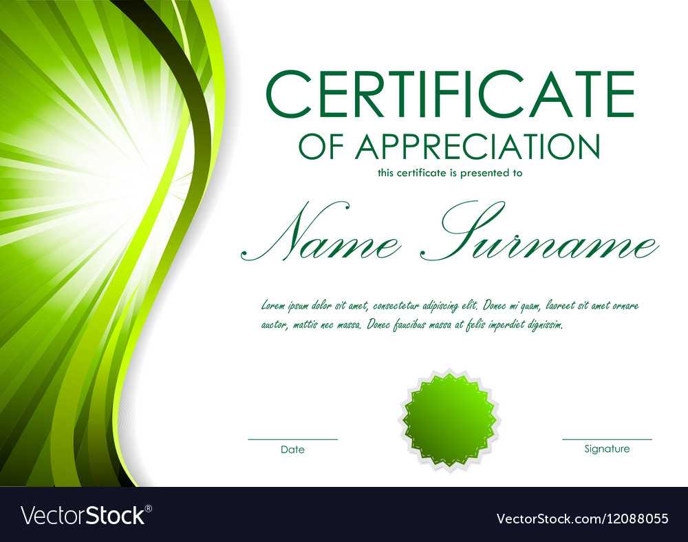 Certificate of appreciation template Royalty Free Vector Regarding Free Certificate Of Appreciation Template Downloads Certificate of appreciation template Royalty Free Vector Regarding Free Certificate Of Appreciation Template Downloads