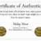 Certificate Of Authenticity Photography Template Expert Graphy  Throughout Certificate Of Authenticity Template