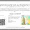 Certificate Of Authenticity: Templates, Design Tips, Fake Detection Within Certificate Of Authenticity Template