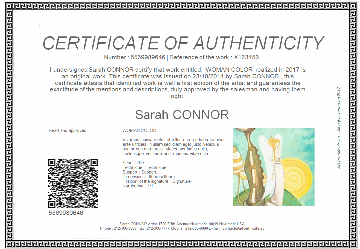 Certificate Of Authenticity: Templates, Design Tips, Fake Detection Within Certificate Of Authenticity Template