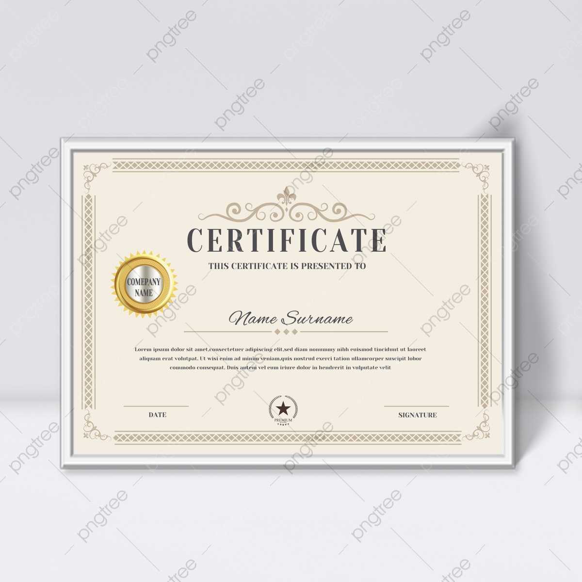 Certificate Of Authorization PNG Transparent Images Free Download  In Certificate Of Authorization Template