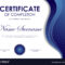Certificate Of Completion Template Royalty Free Vector Image Pertaining To Certificate Of Completion Template Free Printable