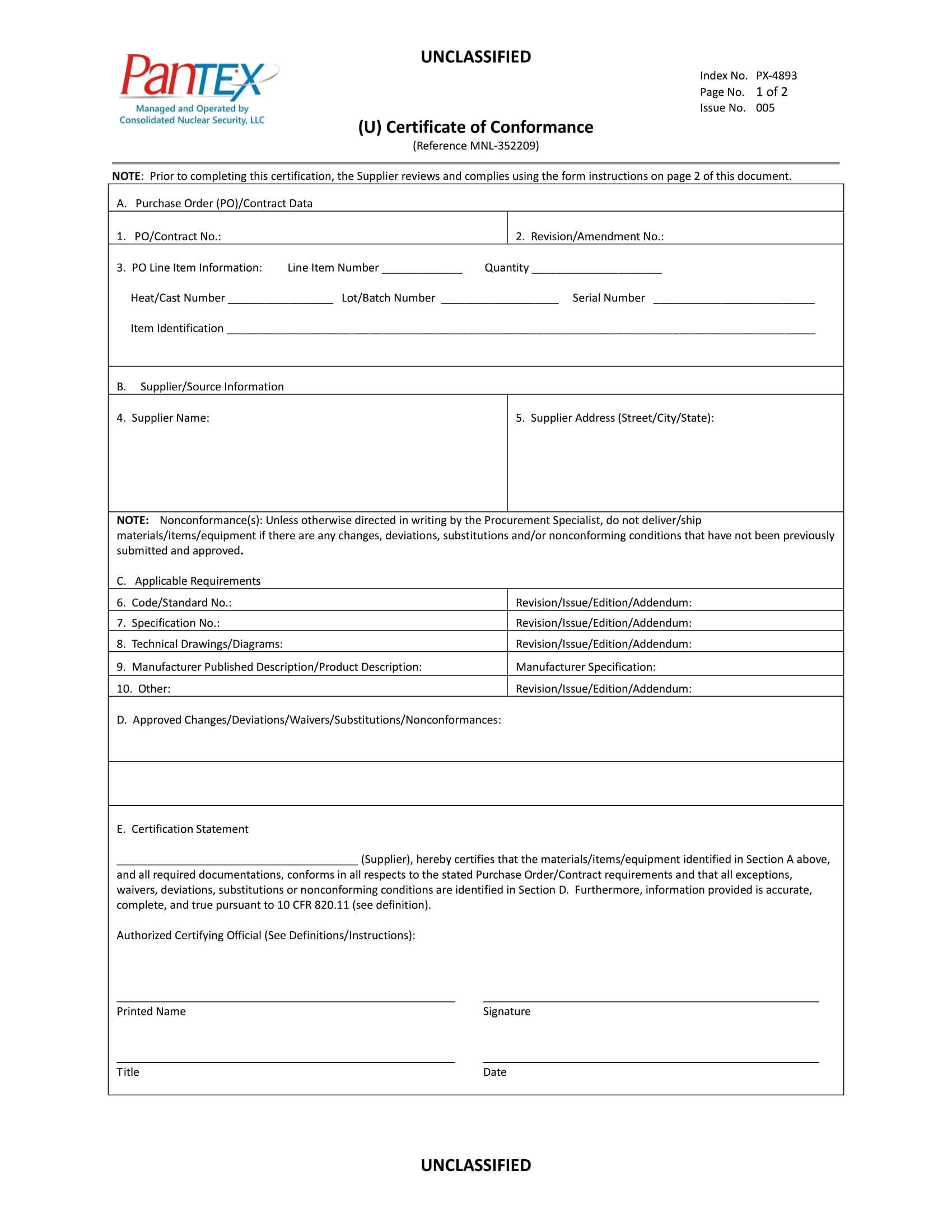 Certificate Of Conformance – 10+ Examples, Format, Pdf  Examples With Regard To Certificate Of Conformity Template Free