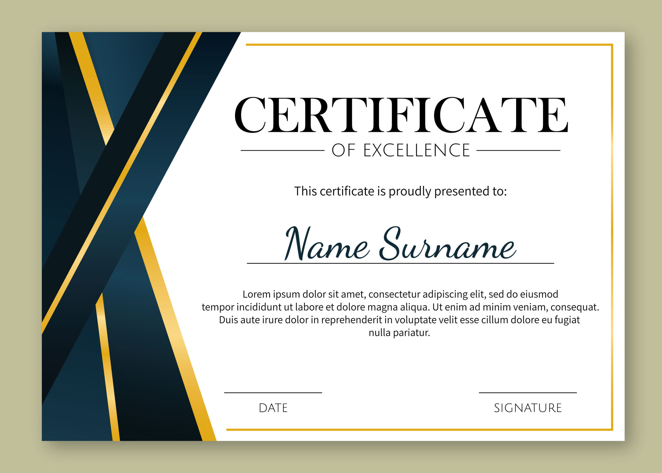 Certificate Of Excellence Vector Art, Icons, and Graphics for Free
