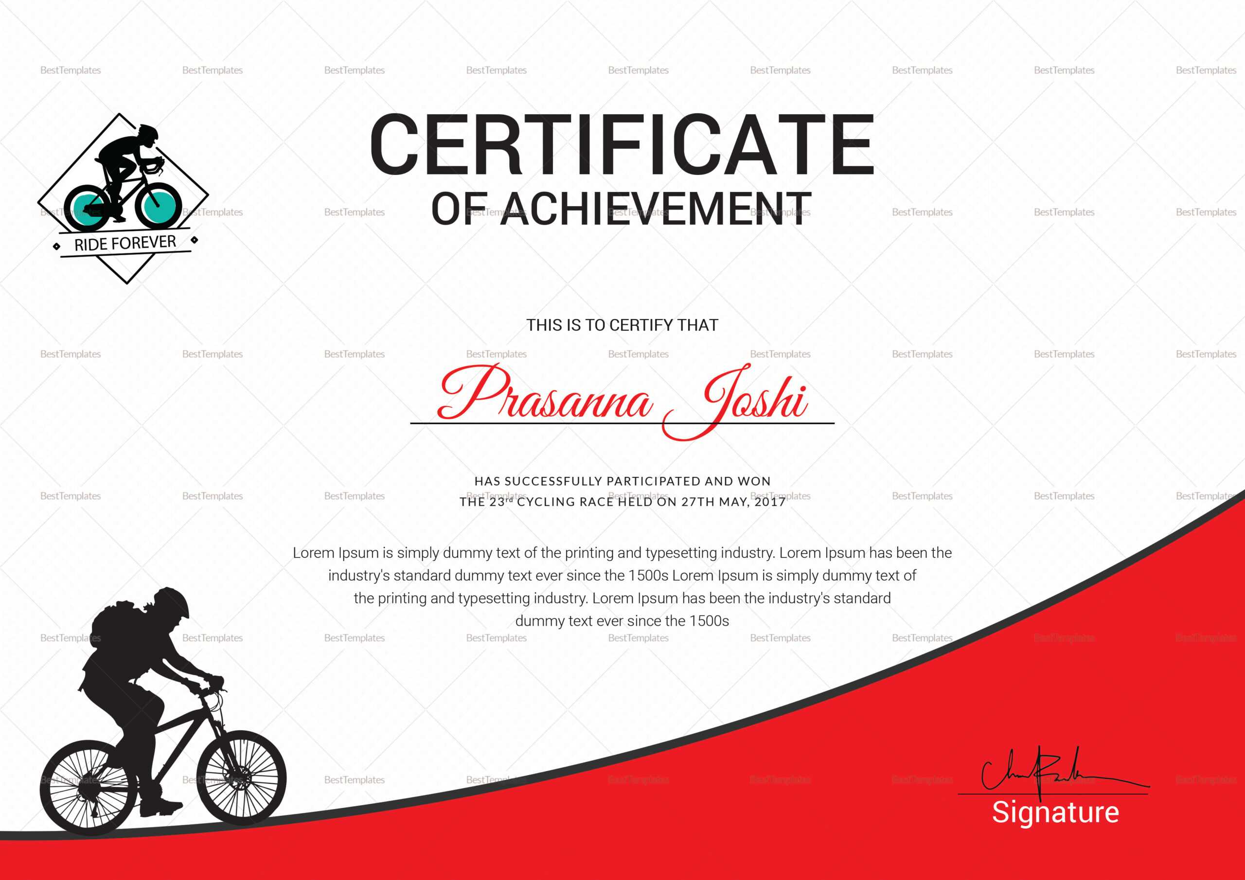 Certificate Of First Place Design Template In PSD, Word Pertaining To First Place Certificate Template