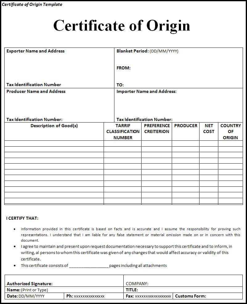 Certificate of Origin: The Definitive Guide - Bansar China With Certificate Of Origin Template Word Certificate of Origin: The Definitive Guide - Bansar China With Certificate Of Origin Template Word