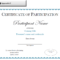 Certificate Of Participation Sample – Edit, Fill, Sign Online Throughout Certificate Of Participation Template Pdf