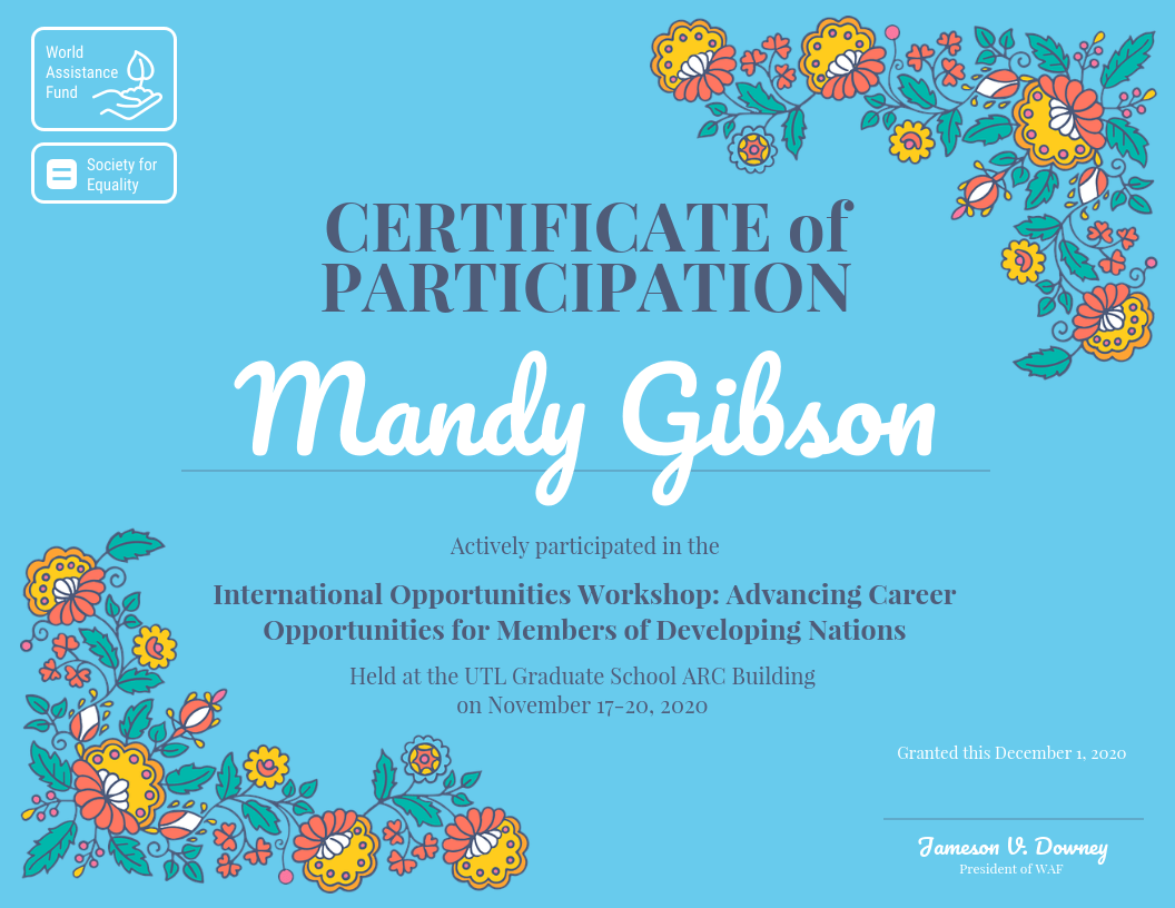 Certificate of Participation Template With Certificate Of Participation In Workshop Template Certificate of Participation Template With Certificate Of Participation In Workshop Template