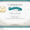 Certificate Of Participation Template With Green Broder, Gold Tr  In Certificate Of Participation Word Template