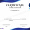 Certificate Of Recognition Blank Printable Template In PDF & Word Within Sample Certificate Of Recognition Template
