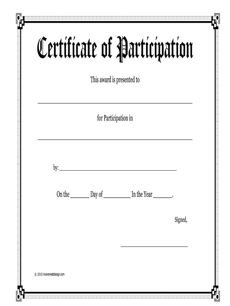 Certificate Participation Form - Fill Online, Printable, Fillable With Certificate Of Participation Template Pdf Certificate Participation Form - Fill Online, Printable, Fillable With Certificate Of Participation Template Pdf