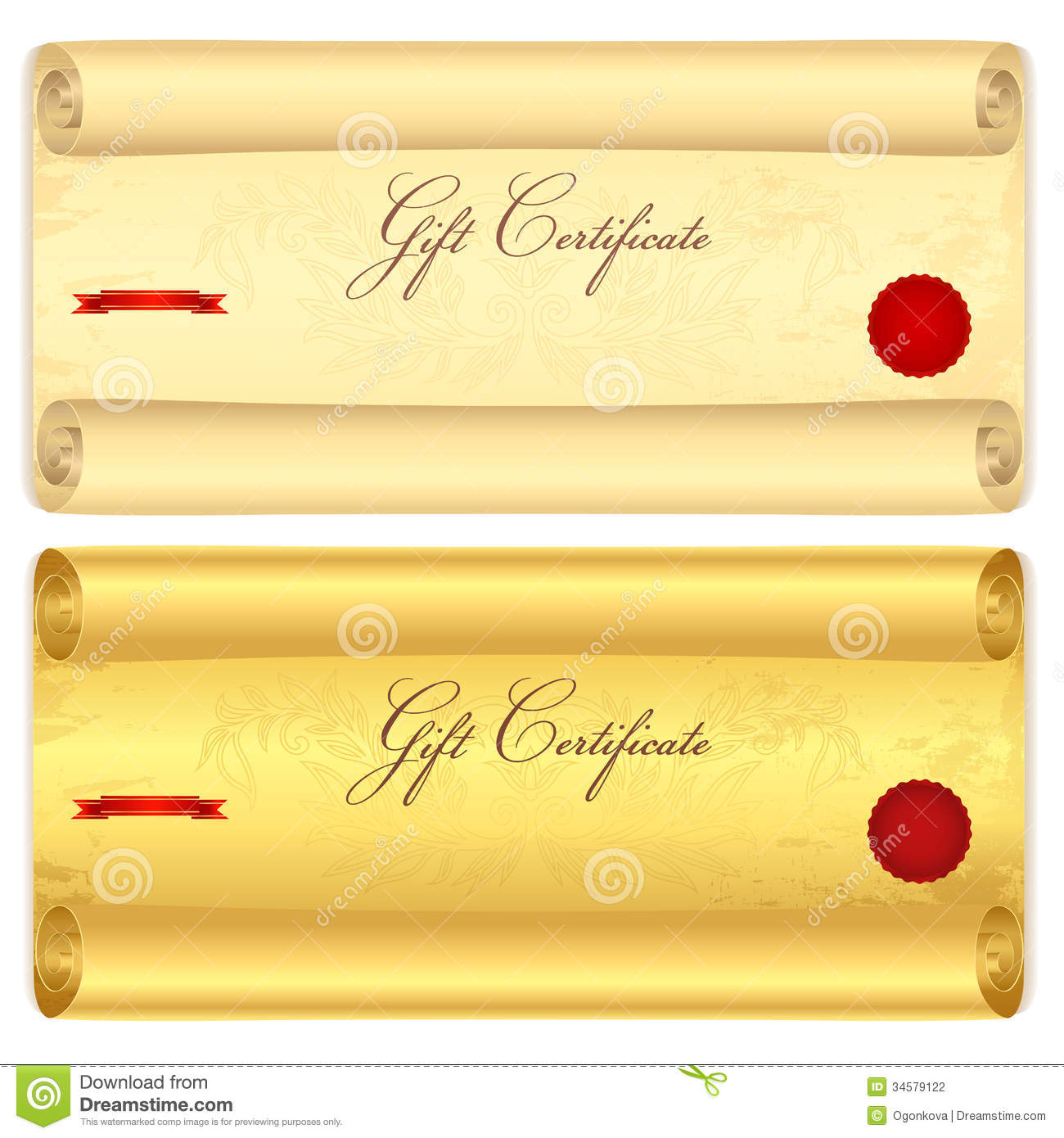 Certificate Scroll Stock Illustrations – 10,10 Certificate Scroll  Throughout Certificate Scroll Template