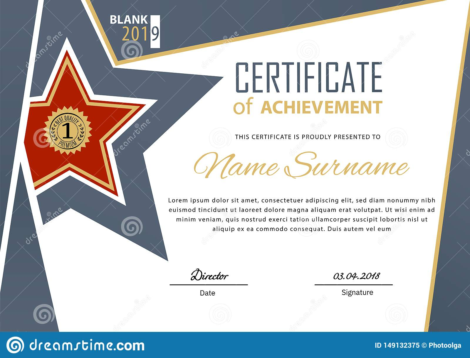 Certificate Star Stock Illustrations – 10,10 Certificate Star  Within Star Award Certificate Template