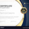 Certificate Template Diploma Of Modern Design Vector Image With High Resolution Certificate Template