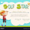 Certificate Template For Golf Star Royalty Free Vector Image Regarding Golf Certificate Template Free