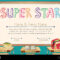 Certificate Template For Super Star With Classroom Background  With Classroom Certificates Templates