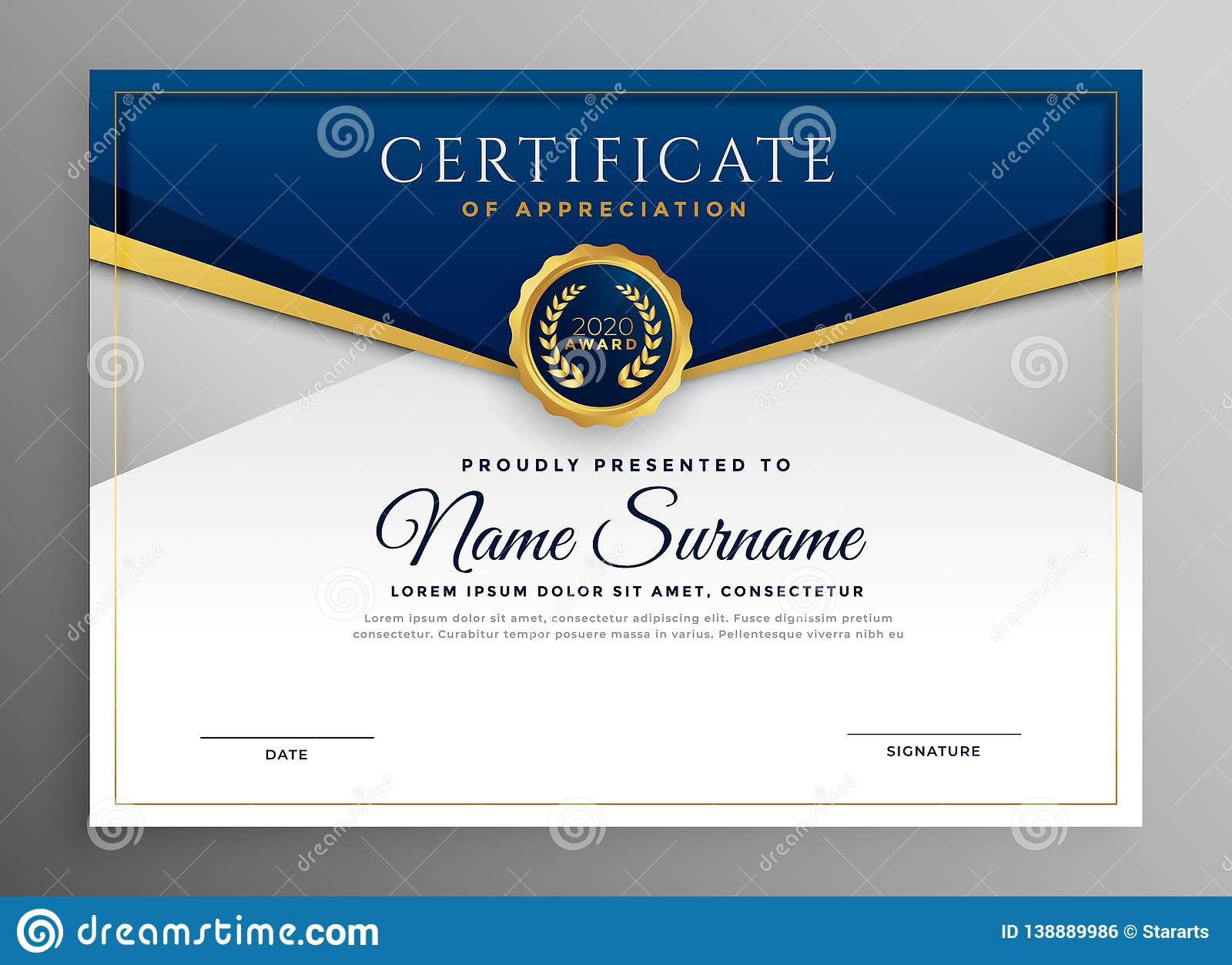 Certificate Template Stock Illustrations – 10,10 Certificate  With Regard To Graduation Certificate Template Word
