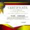 Certificate Template Use For Print Certificate Diploma Graduation For Certificate Of License Template