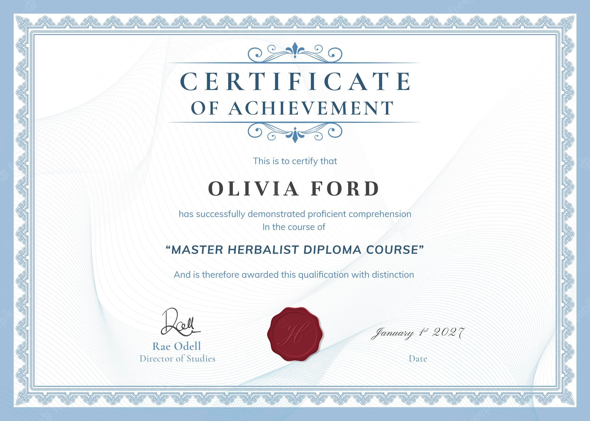 Certificate template Vectors & Illustrations for Free Download  With Regard To Masters Degree Certificate Template