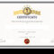 Certificate Template With First Place Concept