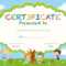 Certificate Template With Kids Planting Trees Illustration Royalty Pertaining To Free Kids Certificate Templates
