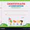 Certificate Template With Kids Walking In The Park For Free Printable Certificate Templates For Kids