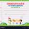 Certificate Template With Kids Walking In The Park Throughout Walking Certificate Templates