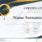 Certificate Template With Luxury Pattern,diploma,Vector  In Qualification Certificate Template