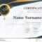 Certificate Template With Luxury Pattern,diploma,Vector  In Qualification Certificate Template