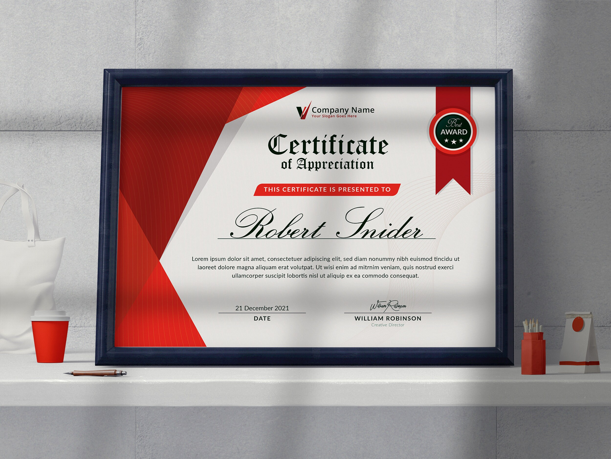 Certificate Template Word Certificate Of Completion – Etsy