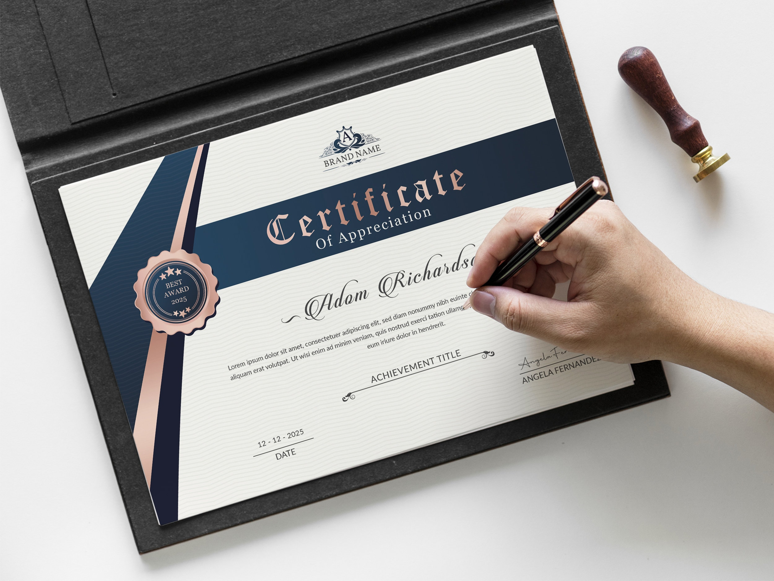 Certificate Template Word Certificate of Completion - Etsy Inside Borderless Certificate Templates