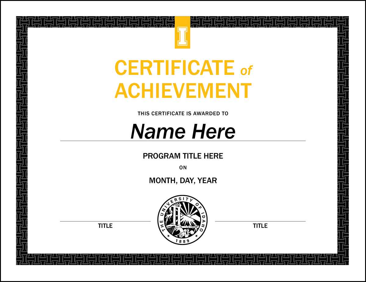 Certificate Templates - U of I Brand Resource Center