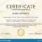 Certificate Vector Template