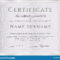 Certificate Vector Template