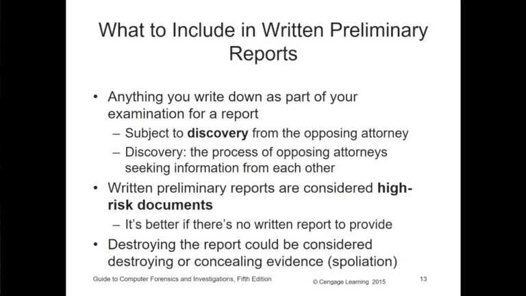 CF10 – Computer Forensics – Chapter 10 – Report Writing For High Tech ...
