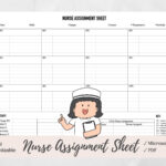 Charge Nurse Assignment Sheet Template RN & CNA Assignments – Etsy  Throughout Charge Nurse Report Sheet Template