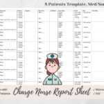 Charge Nurse Brain Report Sheet Med/Surg Version Nurse – Etsy