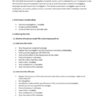 Checklist Sexual Harassment Investigation  Templates At  For Sexual Harassment Investigation Report Template