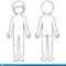 Child Body Template Stock Vector