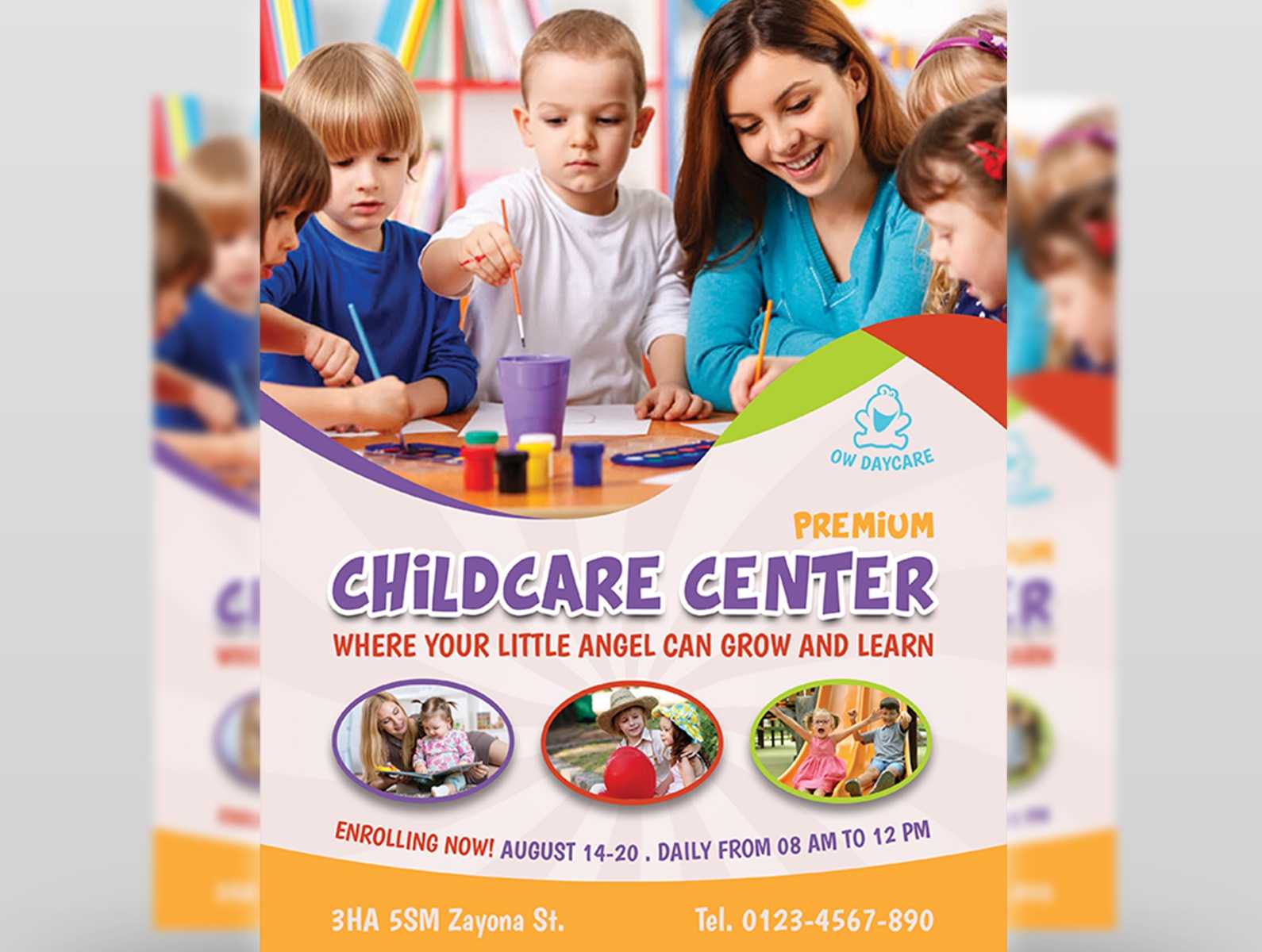 Child Care Daycare Flyer Template by OWPictures on Dribbble Inside Daycare Brochure Template Child Care Daycare Flyer Template by OWPictures on Dribbble Inside Daycare Brochure Template