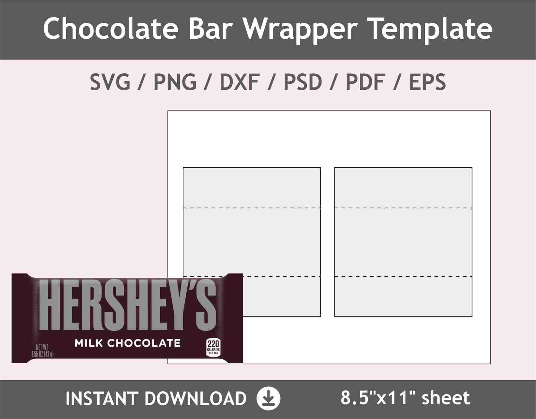 Chocolate bar Wrapper Template, Hershey bar Wrapper, Blank candy bar Label Printable Svg, Png, Dxf, Eps, Psd 10 Chocolate bar Wrapper Template, Hershey bar Wrapper, Blank candy bar Label Printable Svg, Png, Dxf, Eps, Psd 10