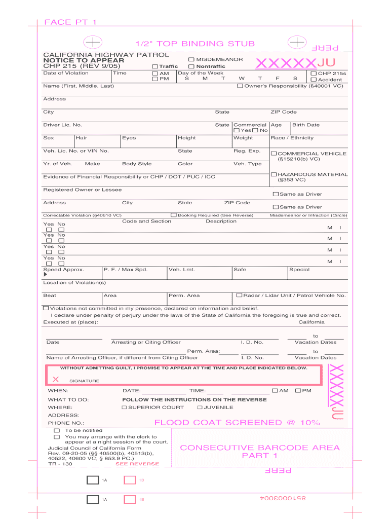 Chp 10 Traffic Ticket – Fill Online, Printable, Fillable, Blank  With Blank Speeding Ticket Template