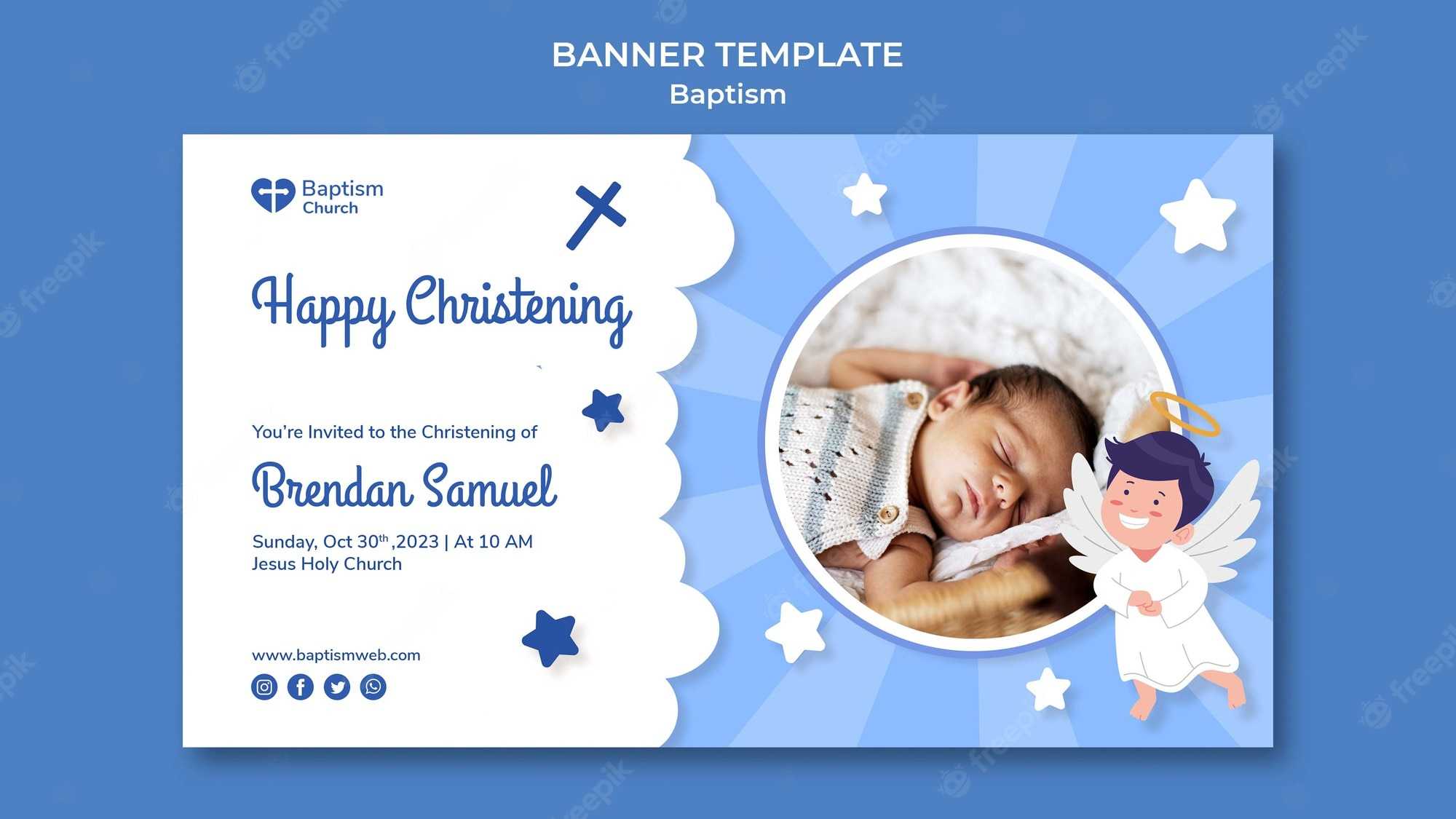 Christening banner Images  Free Vectors, Stock Photos & PSD Inside Christening Banner Template Free