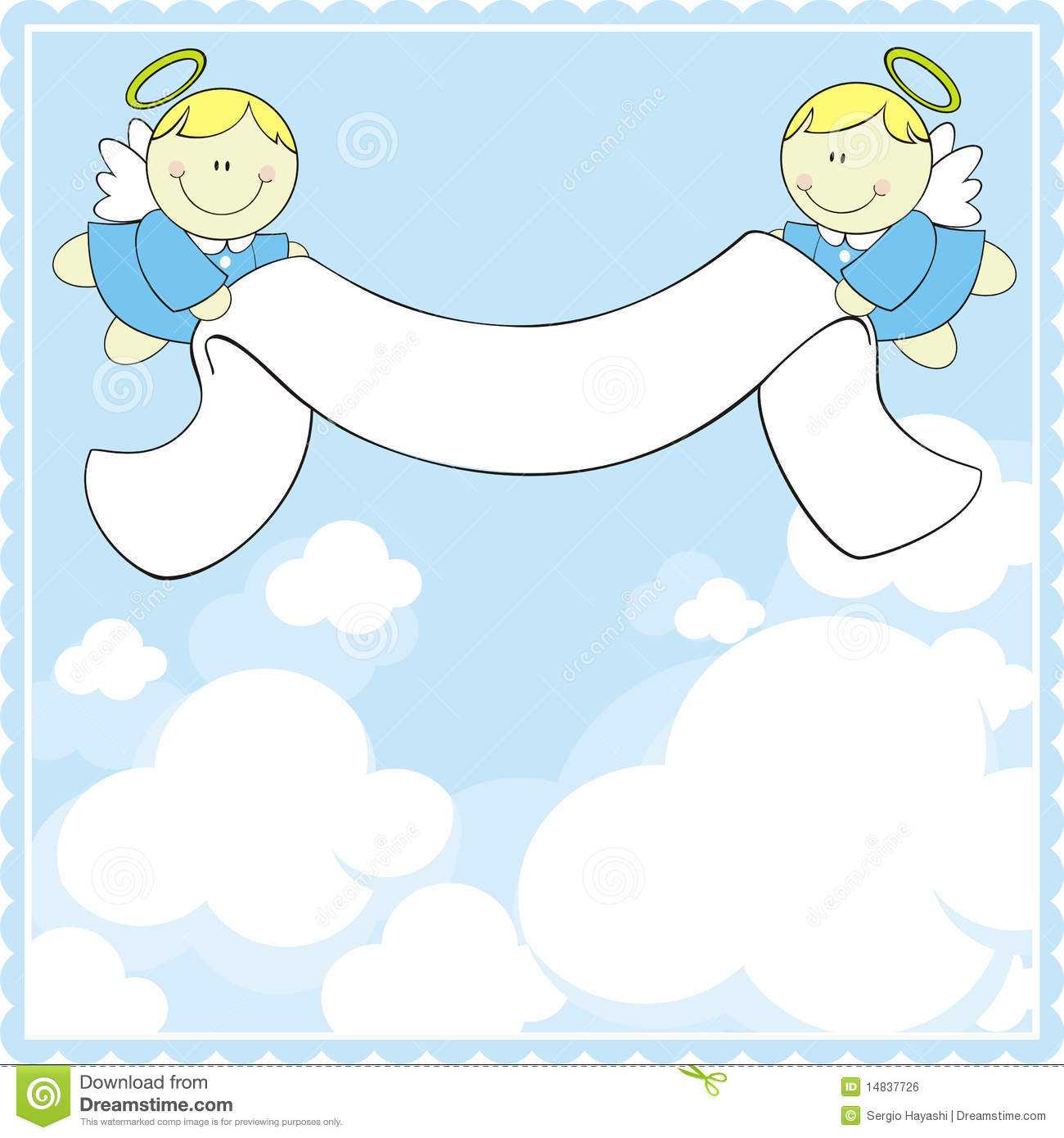 Christening Banner Stock Illustrations – 10 Christening Banner  Regarding Christening Banner Template Free