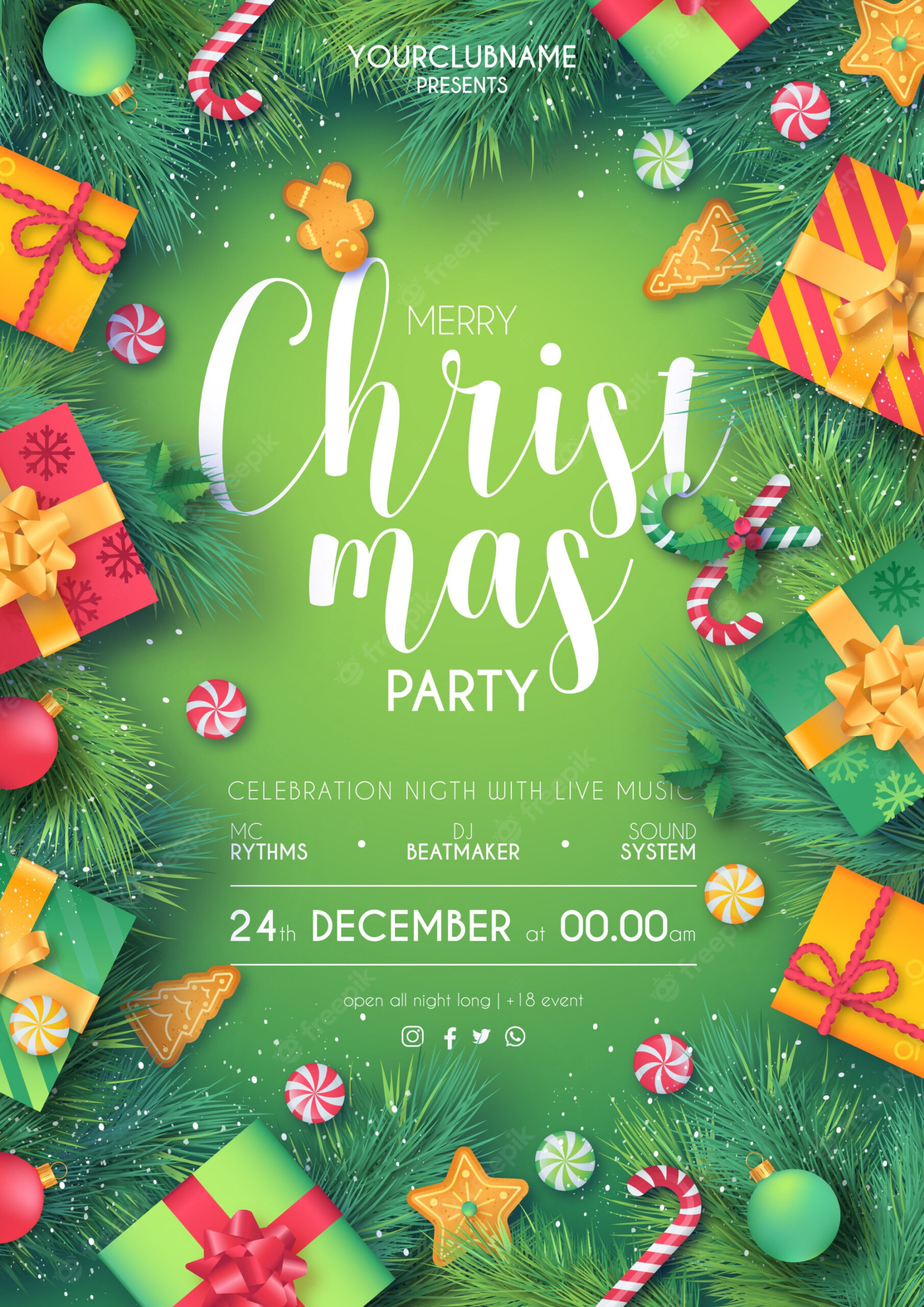 Christmas flyer Images  Free Vectors, Stock Photos & PSD Within Christmas Brochure Templates Free