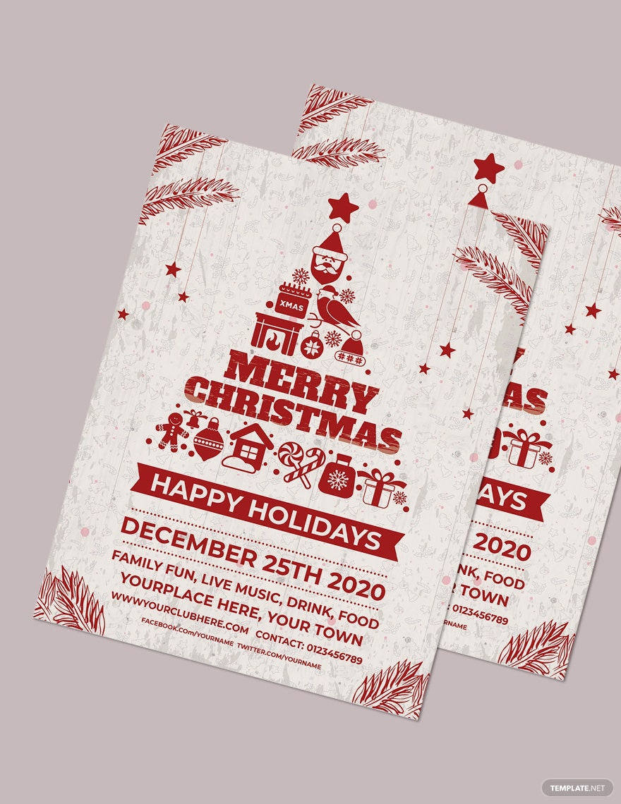 Christmas Flyer Templates – Design, Free, Download  Template