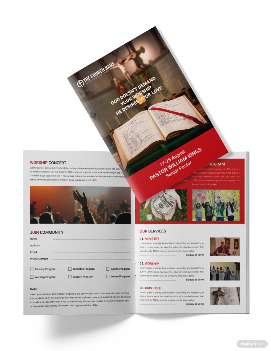 Church Brochures Templates Word - Design, Free, Download  In Free Church Brochure Templates For Microsoft Word