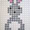Cindy DeRosier: My Creative Life: Bunny Week, Day 10: Perler Bead Bunny In Blank Perler Bead Template