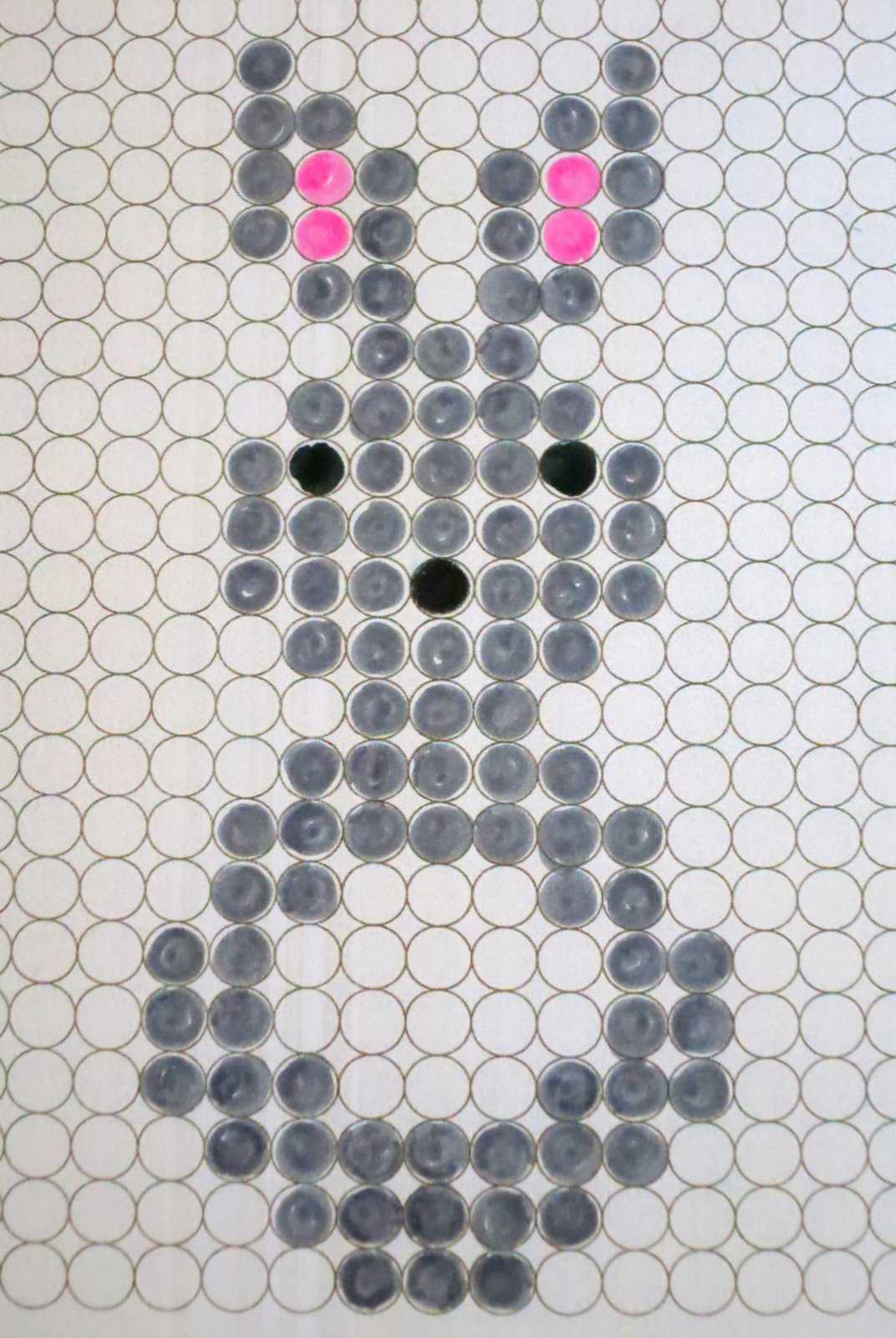 Cindy deRosier: My Creative Life: Bunny Week, Day 10: Perler Bead Bunny In Blank Perler Bead Template